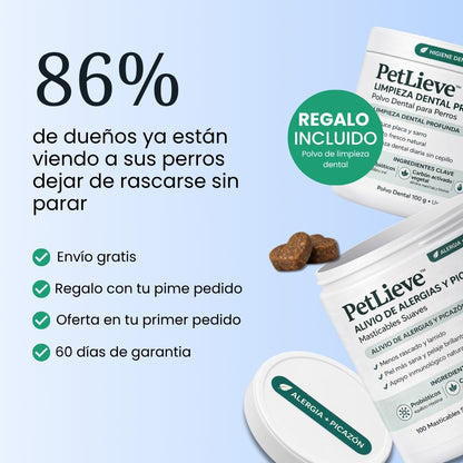 PetLieve™ Masticables para Perros con Alergia y Picazón