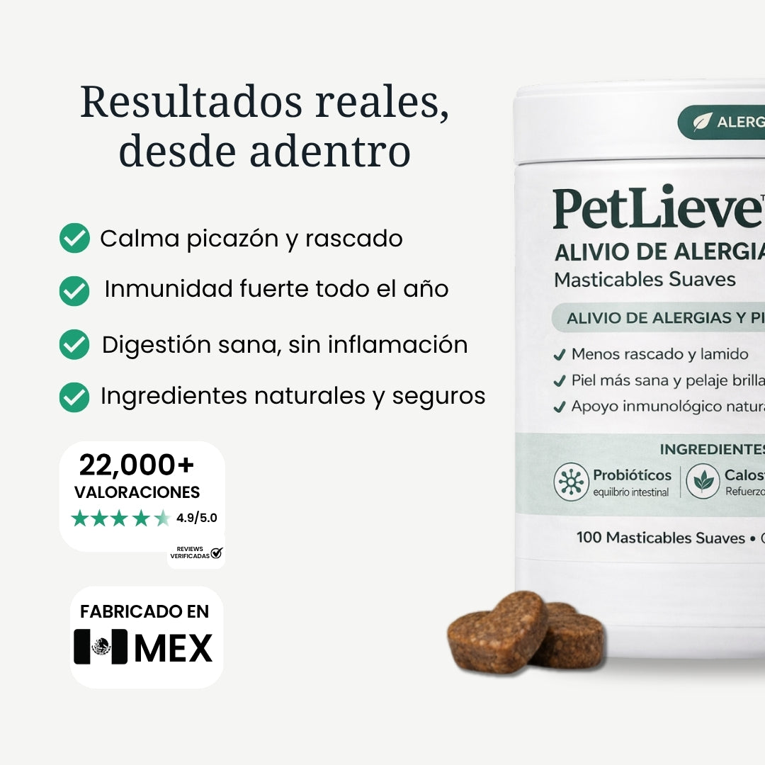 PetLieve™ Masticables para Perros con Alergia y Picazón